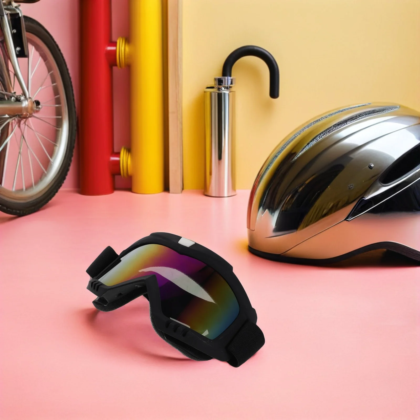 

2Pcs Atv Goggles Windproof Motocross Motorcycle Riding Glasses Protective Dirt Bike Sunglasses for Men Outdoor Cycling Wind