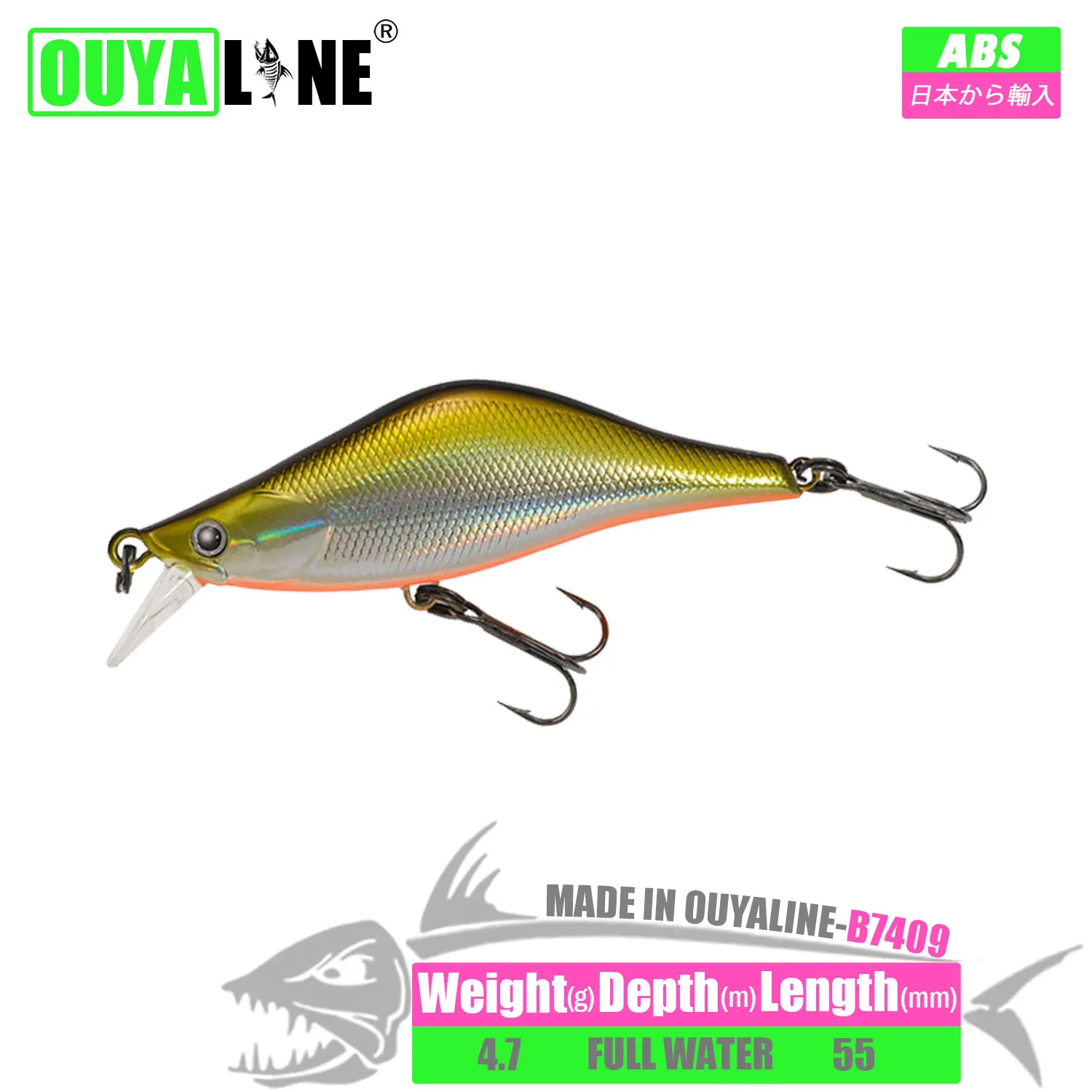 

Fishing Lure Minnow 4.7g 55mm Sinking Wobblers Hard Mini Baits Isca Artificial Trolling Peche Bass Pike Perch Fish Tackle Leurre