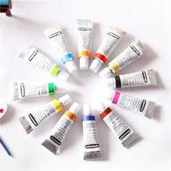 12pcs Mini Colour Paint Tubes 1set Dollhouse Miniature OB11 Model Scale Model Mobile Phone Case DIY Doll Accessories Home Decor
