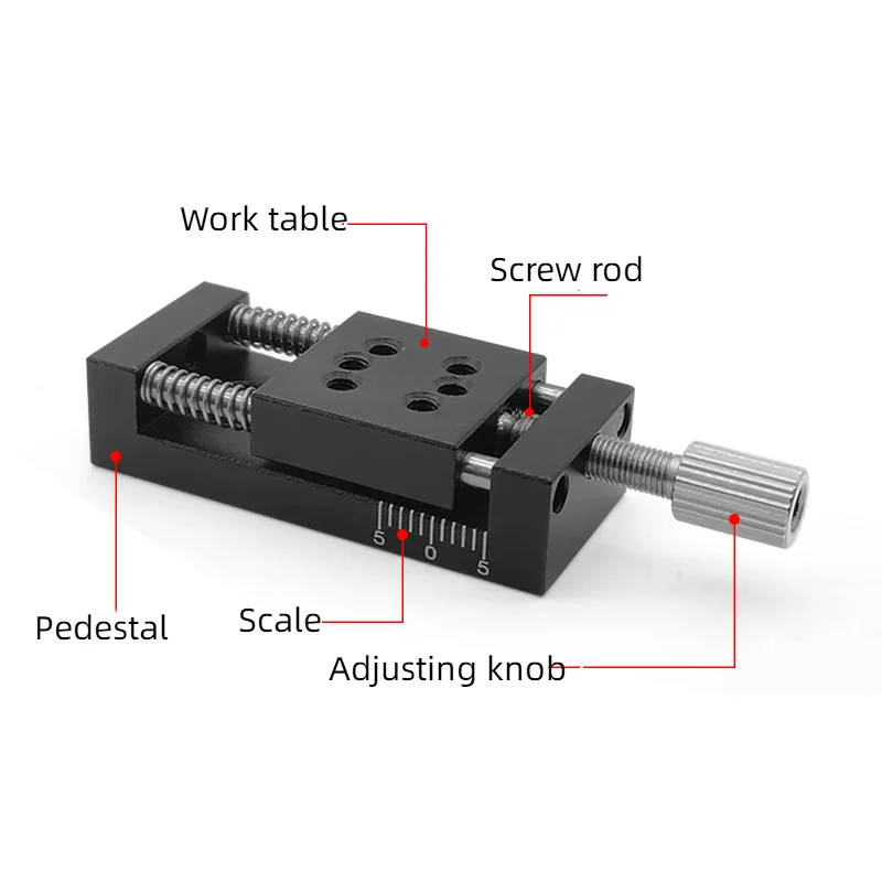 

Precision Slide Mini Slide Table Manual Translation Table Manual Displacement Table Linear Platform Experimental Platform