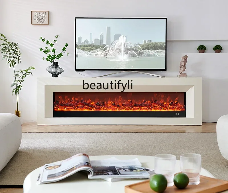 French fireplace TV cabinet, American mantel, simulated fire electronic fireplace core, householdHY