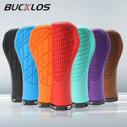 BUCKLOS Bicycle Handlebar Grip Ergonomic Lock on Bike Handle Cover Shock-absorbing Cycling Handles Bar Soft Mtb Grips