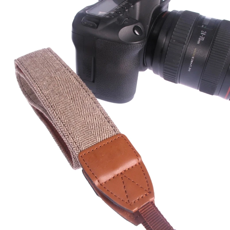 Cintura universale regolabile per tracolla per fotocamera con adattatore montaggio Cintura in pelle PU cotone per parte