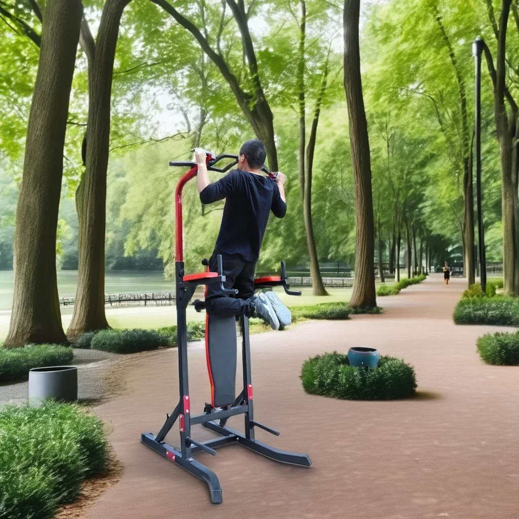 Newly Upgraded Ebest Steel Multifunctional Gym Outdoor Fitness Equipment Household Single And Double Bar Pushers