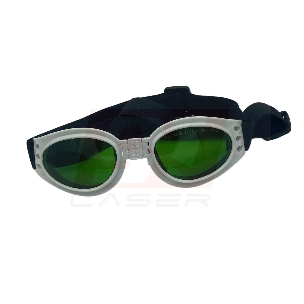 Foldable Pet Laser Safety Goggles For Red Laser And Near Infared Lasers 600-700nm OD2+  800-1100nm OD4+ Dog and Cat Goggles