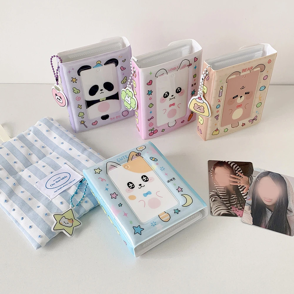 อัลบั้มรูปการ์ตูนลูกแมวสามนิ้วเวอร์ชั่นเกาหลี หนังสือบัตรนักเรียน ดาวโพลารอยด์ไล่หนังสือเก็บบัตรขนาดเล็ก