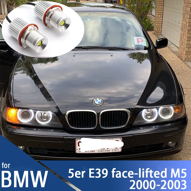 

for BMW 5 series E39 M5 face-lifted 520i 523i 525i 528i 530i 535i 00-03 90W 6000K LED Angel Eyes Marker Light Bulbs