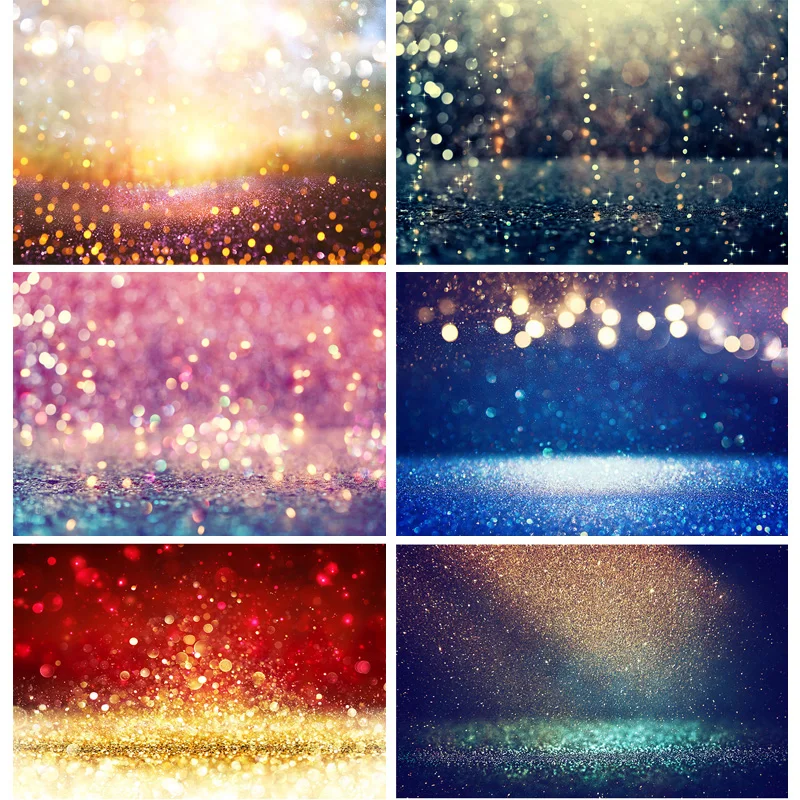 

ZHISUXI Vinyl Custom Photography Backdrops Prop Glitter Facula Light Spot Theme Photography Background 2021318GBT-09