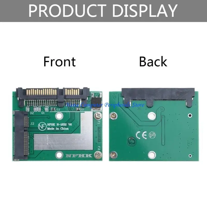F68C أجهزة الكمبيوتر المحمولة Mini PCIE SSD بطاقة MSATA SSD إلى 2.5 بوصة تحويل SATA3 محول 6GBPS نقل سريع
