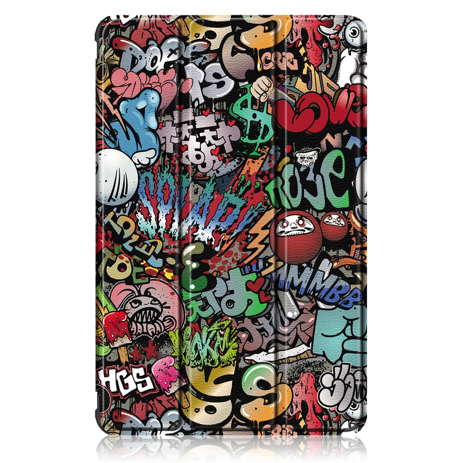 

For Huawei MediaPad M5 8.4 SHT-W09 SHT-AL09 Tablet Case Custer Tri 3 Fold Folio 360 Rotating Stand Bracket Flip Leather Cover
