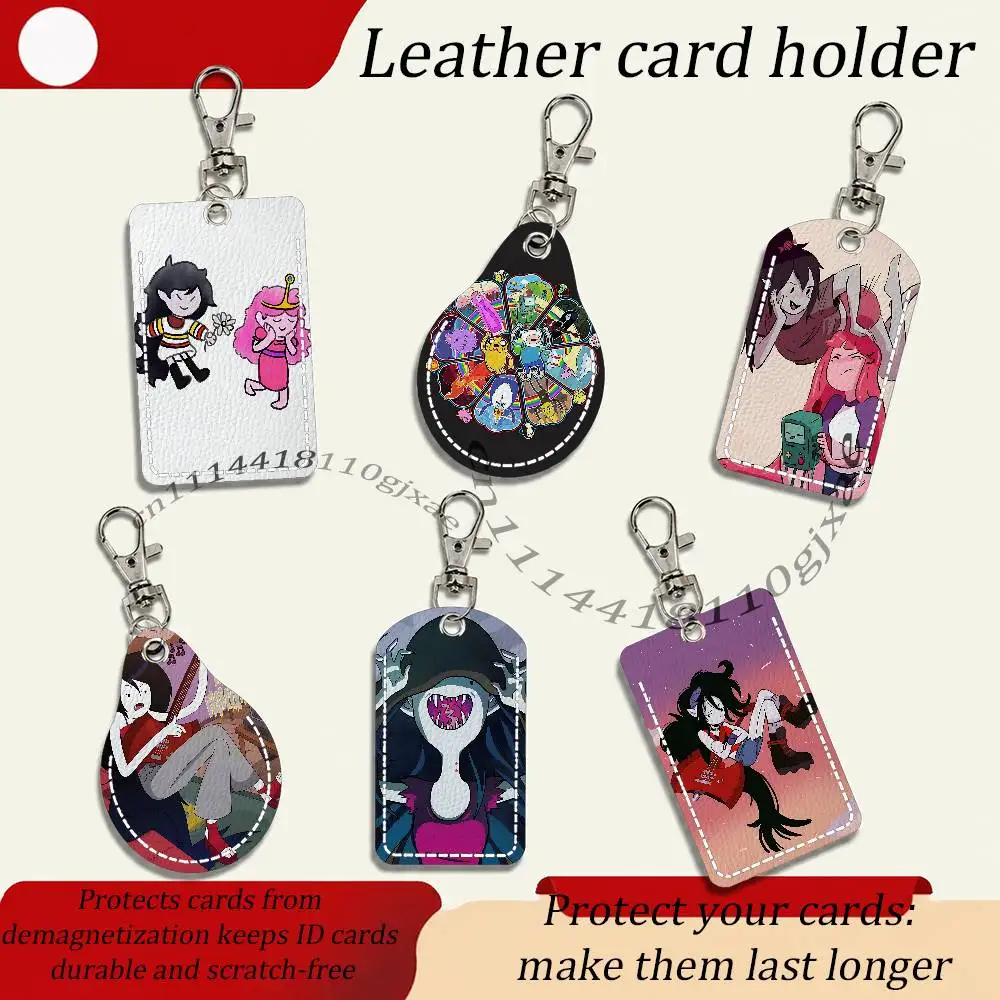 B-Bubbline Marcy and Bonnie Marceline Card Keychain Fashion Pendant Bag ID Door Card Case Bus Card Cute Adult Scratch Resistant