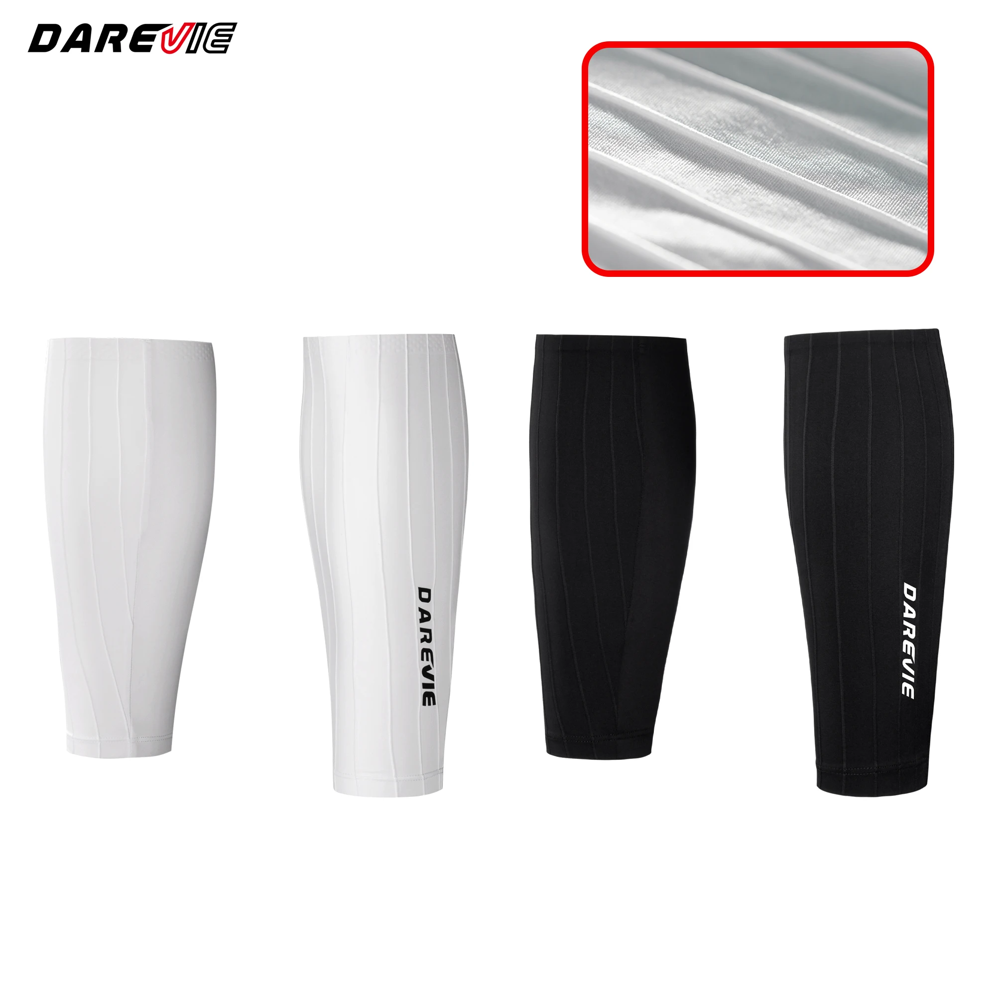 DAREVIE Cycling Leg Warmers AERO High Speed Summer Race Level Cycling Leg Sleeve Anti UV Anti Slip Moisture Wicking Scarf Sleeve