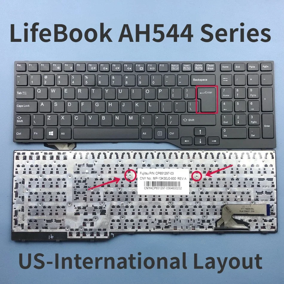 teclado us ru para lifebook alpha a357 a359 a514 a544 a555 a557 ah355 ah356 ah456 ah524 ah544 ah555 ah564 ah565 ah574 series 01