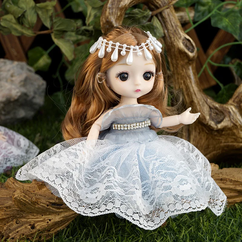 Caliente 18CM creativo lindo boda princesa articulado muñecas móviles niñas jugar a las casitas Bjd muñeca juguetes niños vacaciones regalo de cumpleaños