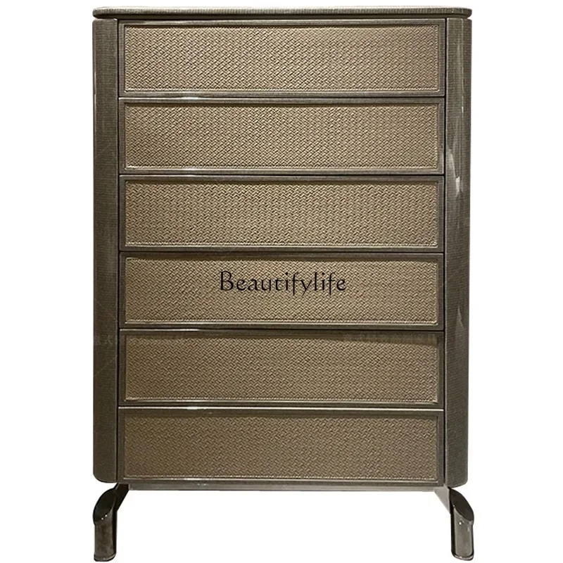 

Italian light luxury minimalist six chest villa suite office multi-layer storage chest of drawers