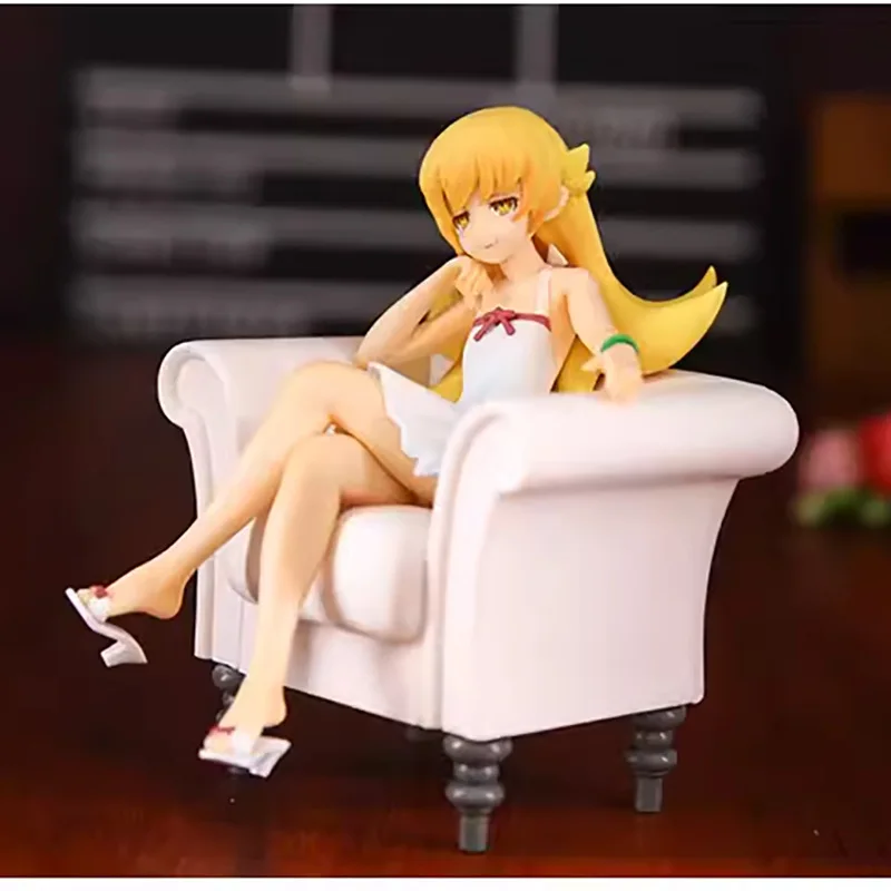

Shinobu Oshino Figure, Monogatari Series Vampire Loli Model, Sitting Ver. Desktop Ornament For Pc Case Decoration Gift