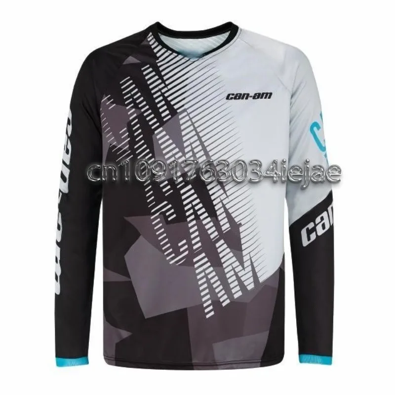 

2025 BMX Off-road Motorcycle 3D Printed Sportswear Mtb Enduro Downhill Mx Dh Bicycle GP Breathable Fast Drying Long Sleeved Tee