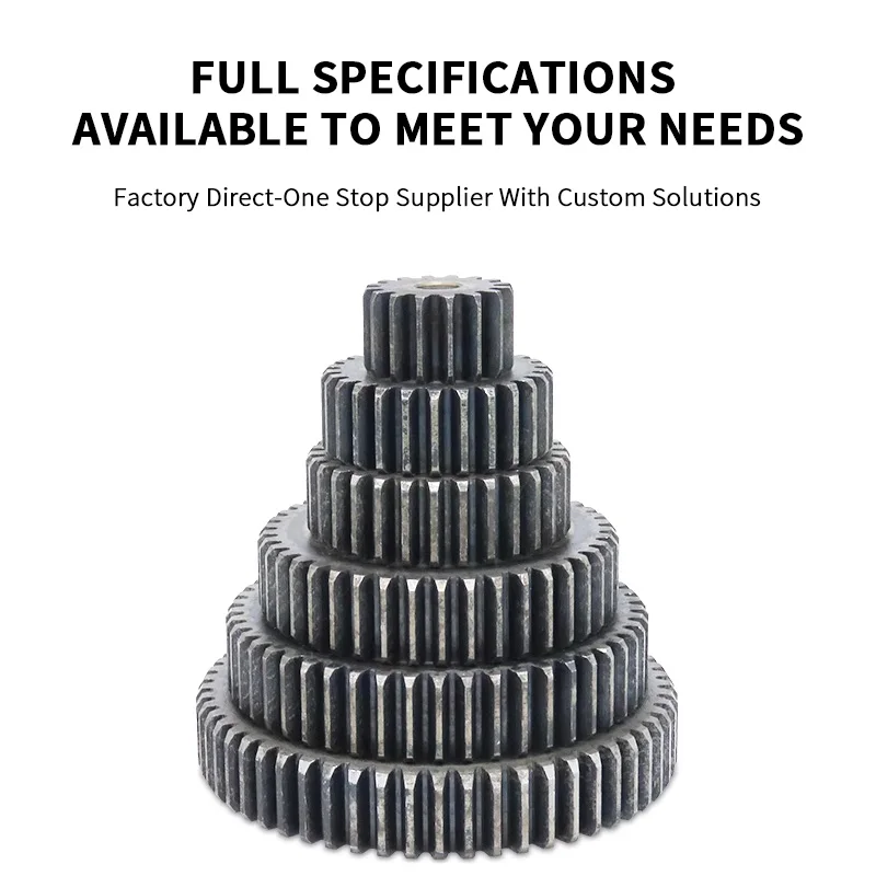 فلات جير 45 # ترس محرك فولاذي لوحدة محرك الرف 2 ترس حفز 10/11/12/13-25 أسنان #1