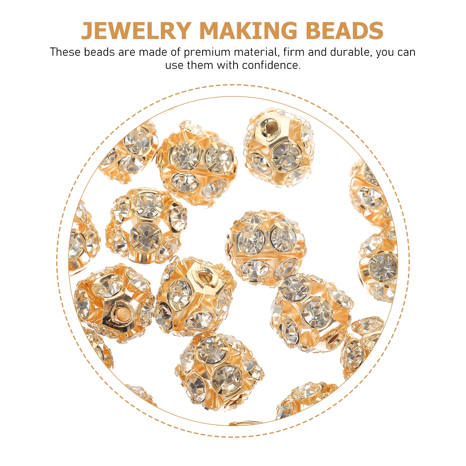 

90pcs Rhinestone Diy Jewelry Diamond Spacer Craft Making Supplies For Bracelet Necklace Diy Crafts Decorative Jewelry Spacer