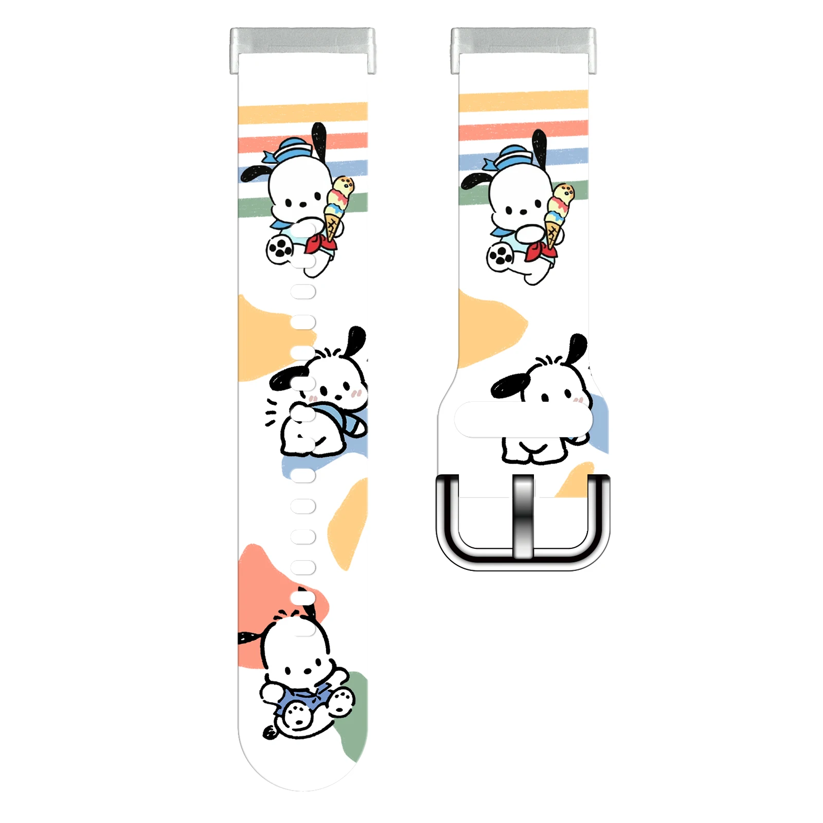 

SANRIO Series 2 Pochacco Print Watch Band for Fitbit Sense 2/1 Watchband Replaceable Bracelet for Versa 3/4 for Women as a Gift