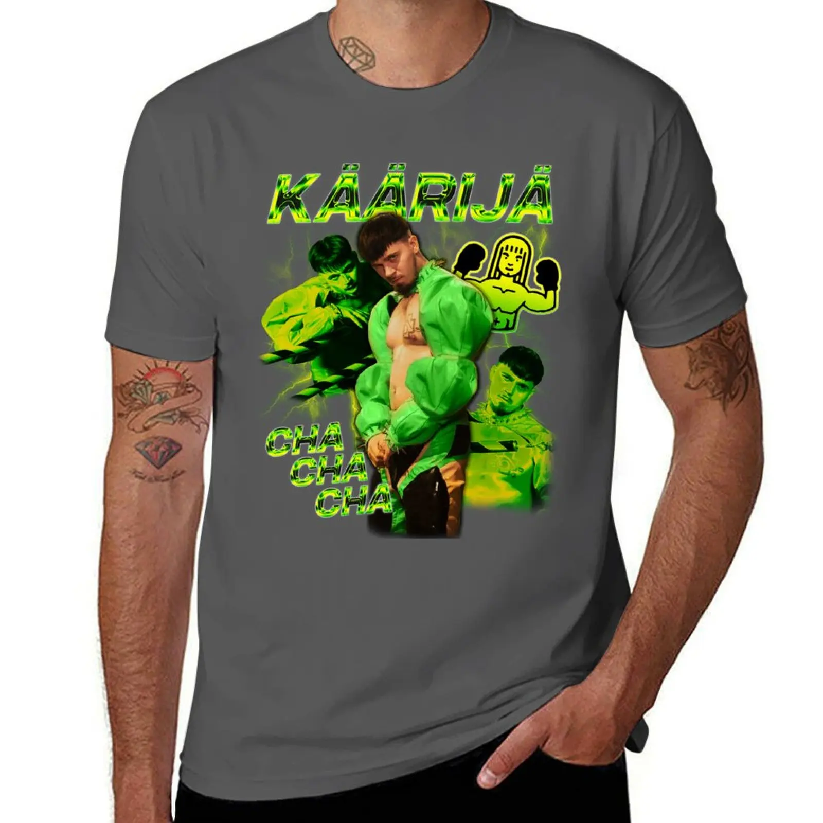 

Krij Cha Cha Cha Eurovision 2023 Finland Y2K Kaarija T-Shirt Sports Casual Breathable Tee Shirt