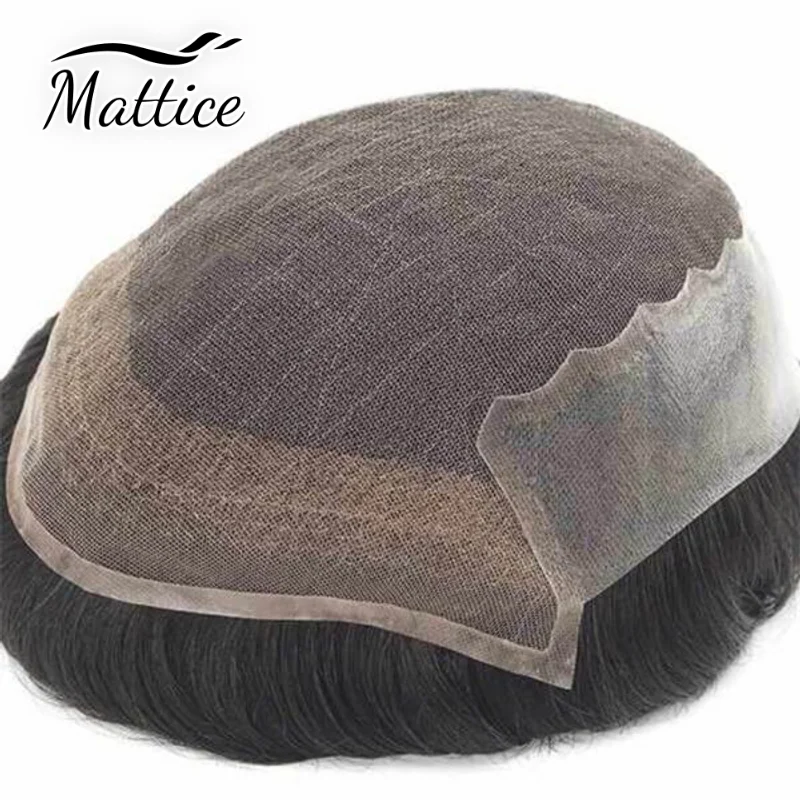 قطعة شعر للرجال Q6 شعر بشري | شعر مستعار بقاعدة من الدانتيل + البولي يوريثان، عقد قوي لنمط الحياة والرياضة النشطة #4