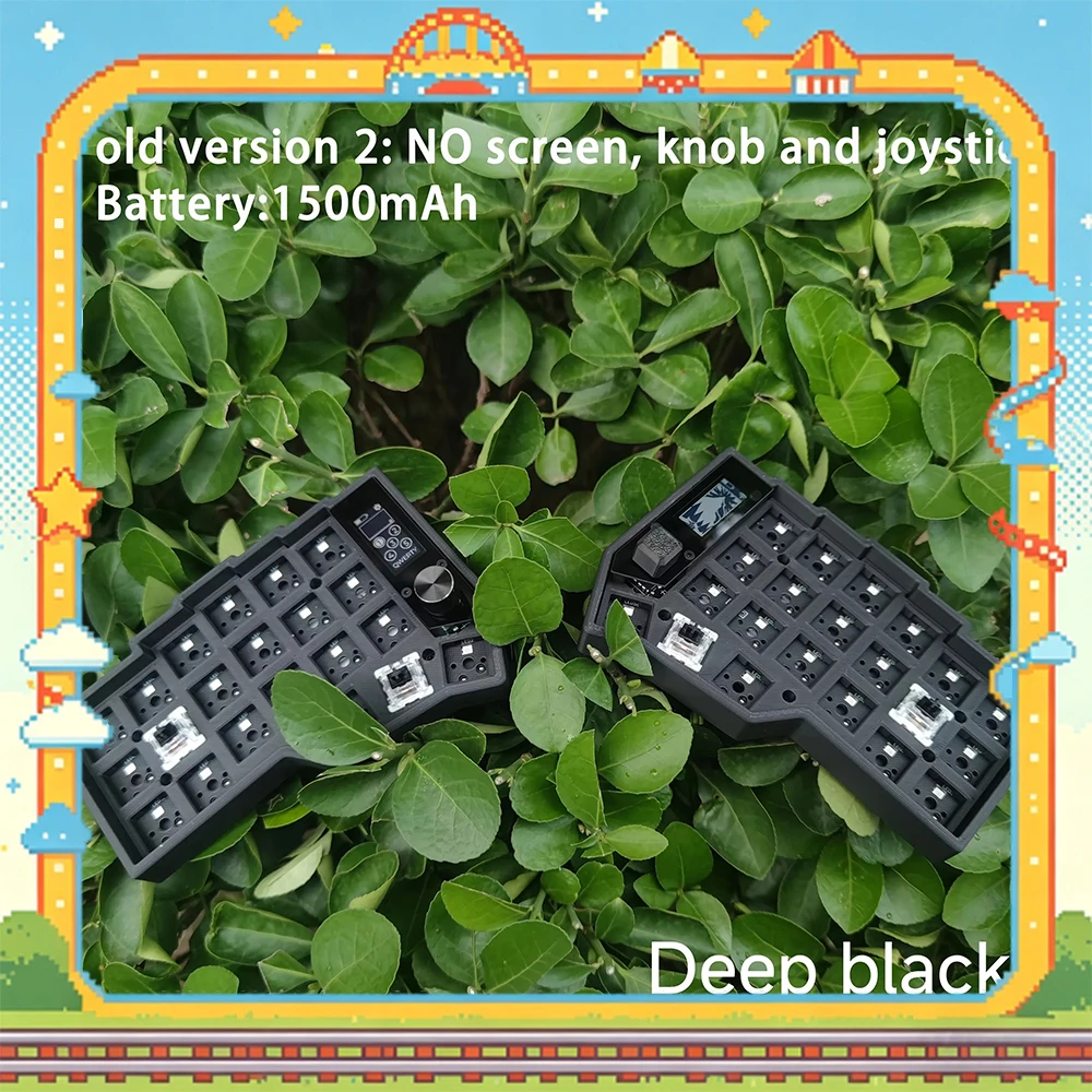 Corne Wireless Split Keyboard Kit RGB Hotswap Customize Split Mechanical Keyboard Kit With Screen Knob Joystick Support ZMK Gift