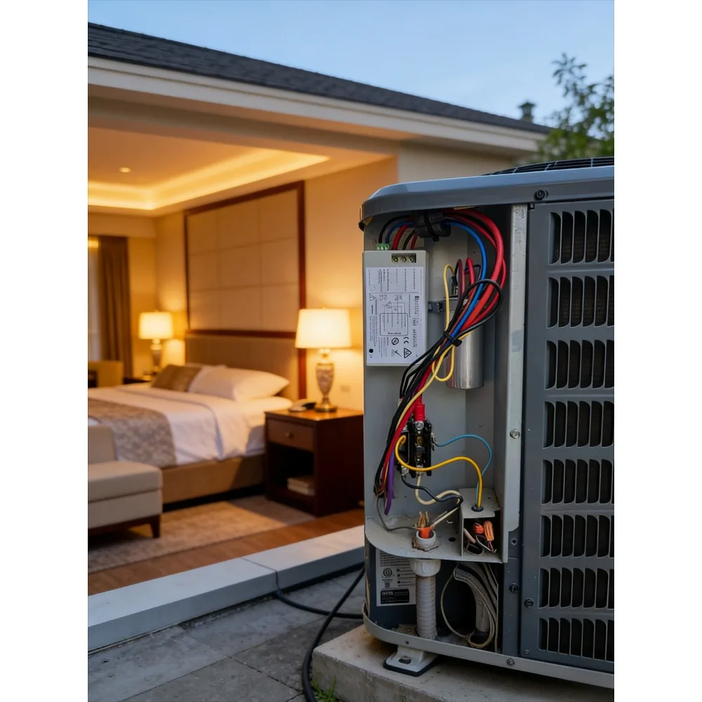 Soft Starter for AC and Heat Pump Startup Surge Reverse Motor Protection Easy DIY Installation Generator Solar Compatible