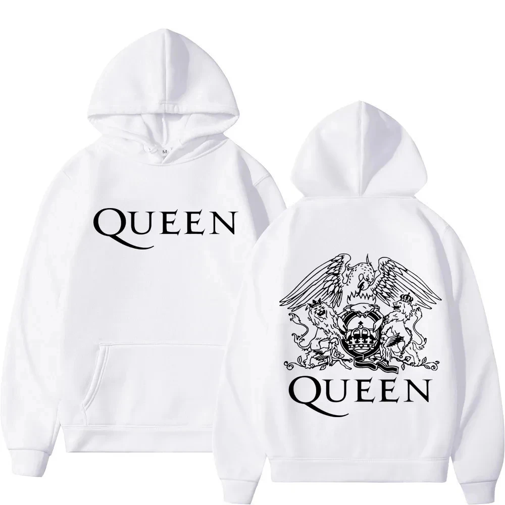 Autumn Winter Men Hoodie British Rock Band Queen Print Pullover Hoody Woman Sweatshirts Unisex Streetwear Fashion y2k Clothing