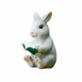 Gray Reading Rabbit