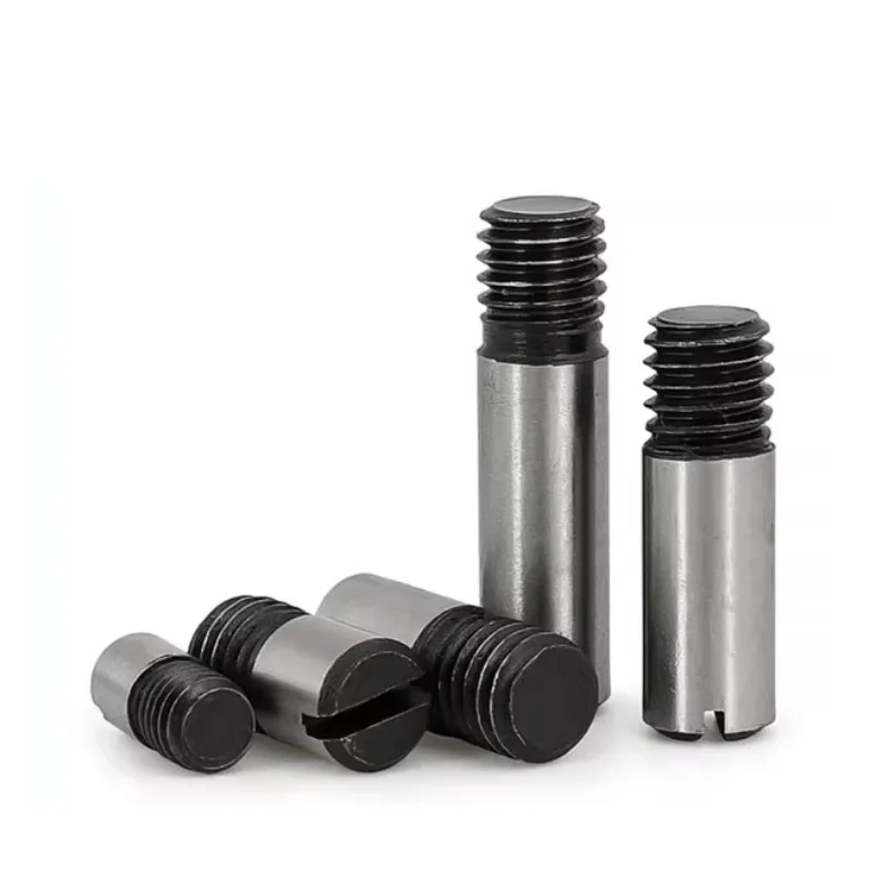 1-5 pezzi M4 M5 M6 M8 M10-M20 45 #   Albero del rotolo di posizionamento della testa scanalata con perno di centraggio solido con filettatura esterna in acciaio GB878