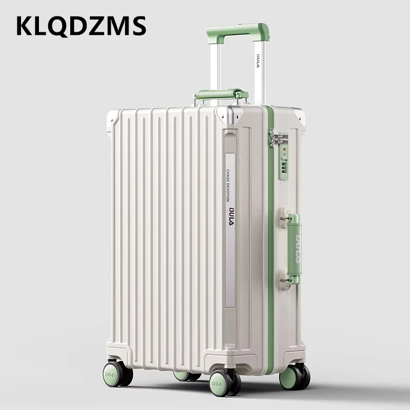 KLQDZMS equipaje 20 "24" 26 "29 pulgadas maleta de embarque multifuncional PC maleta de embarque cubierta de carrito con cremallera maleta de carga USB