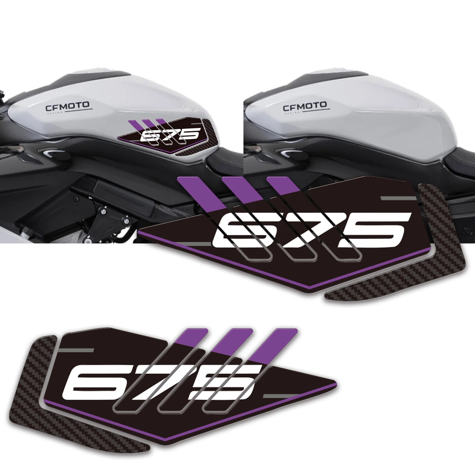 Motorcycle Stickers For 675SR R 675SR Tank Pad Knee Grip Protection Anti-slip 3D Stickers Decals Accessories 2025 2026