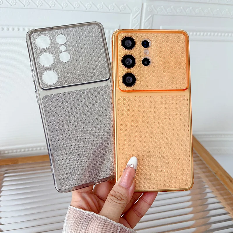 Diamond Shape Phone Case For Samsung Galaxy S26 S25 S24 S23 Ultra A16 A17 A56 A57 Translucent Shockproof Soft Back Cover
