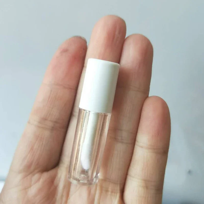 1ML Mini Empty Transparent PE Lip Gloss Tubes DIY Plastic Lip Balm Tube Lipstick Sample Cosmetic Container Travel Bottle