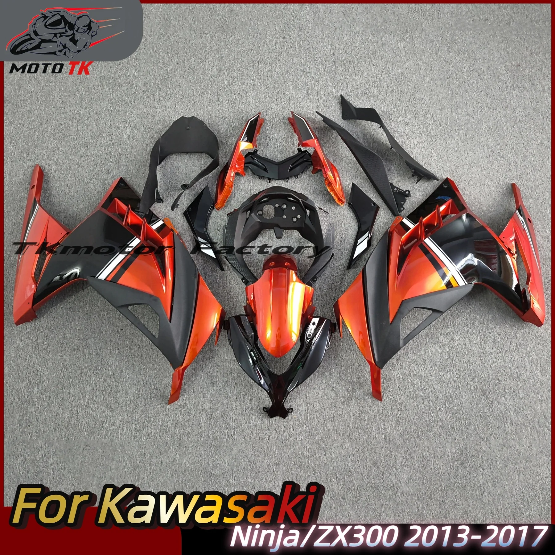 

The motorcycle fairing kit is suitable for Ninja 300 2013 2014 2015 2016 2017 ZX300 EX300 fairing green black white red
