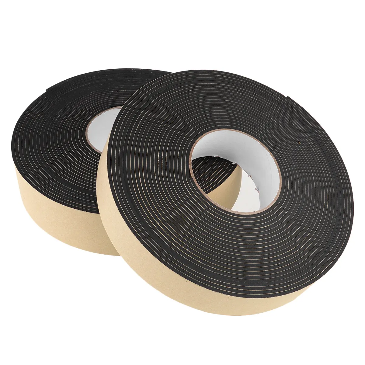 

2 Rolls EVA Sponge Tape Adhesive Single Sided for Home Window Door Seal Strip Sound Insulation Heat Proof Cushioning Closed