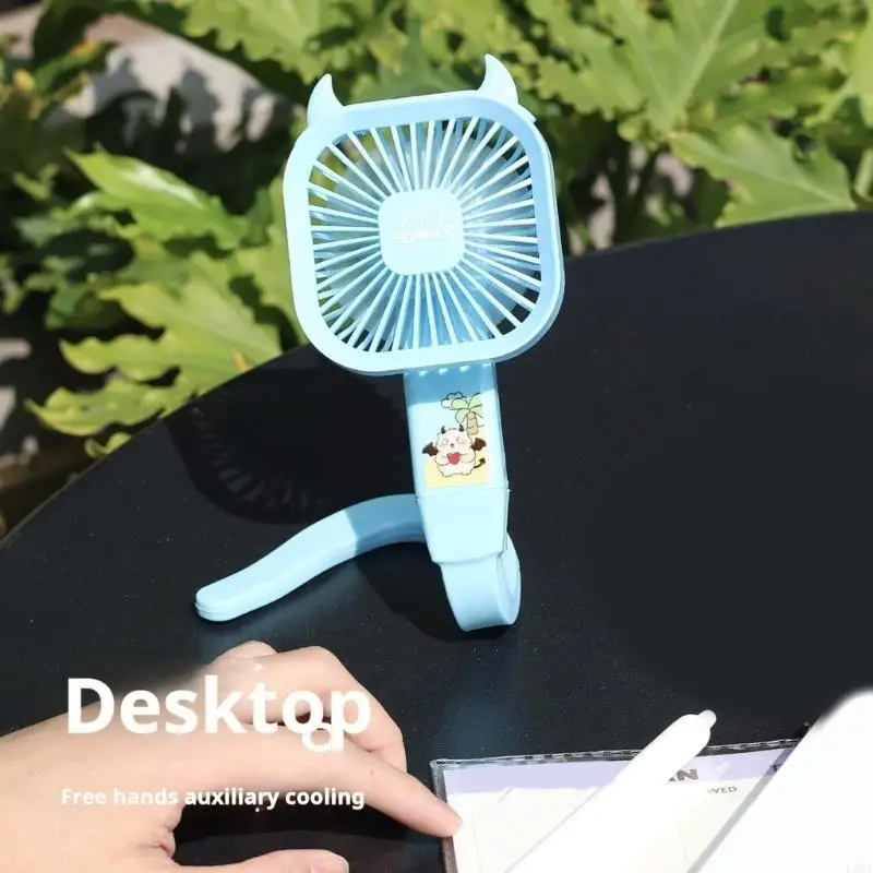 L9NA Flexible Mini USB Fan 360 Degree Adjustable Airflows Quiet Operation For Computer Desk Bedside Study Room
