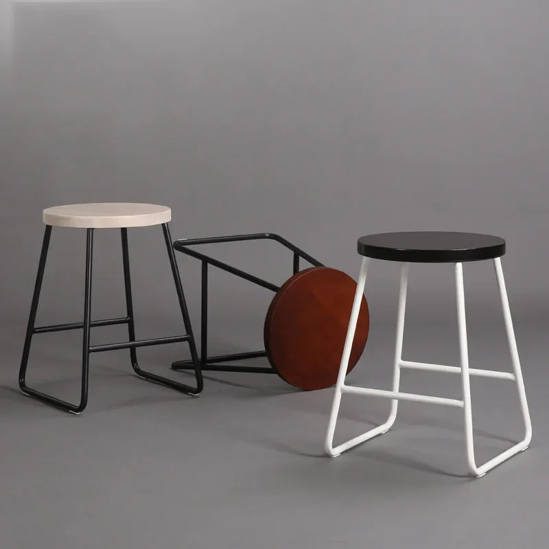 Lounge Chaise Chair Stool Vintage Furniture Dining Room Chairs Nordic Table Iron Step Fauteuils De Salon Portable Antique - zdjęcie 1