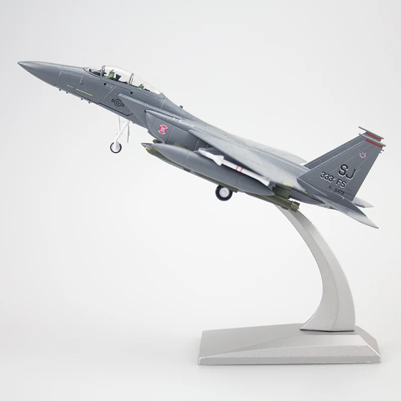 Simulation F15-E Air Force Strike Eagle Fighter 1:100 Alloy Aircraft Model Toy Aircraft Model Finished Ornament