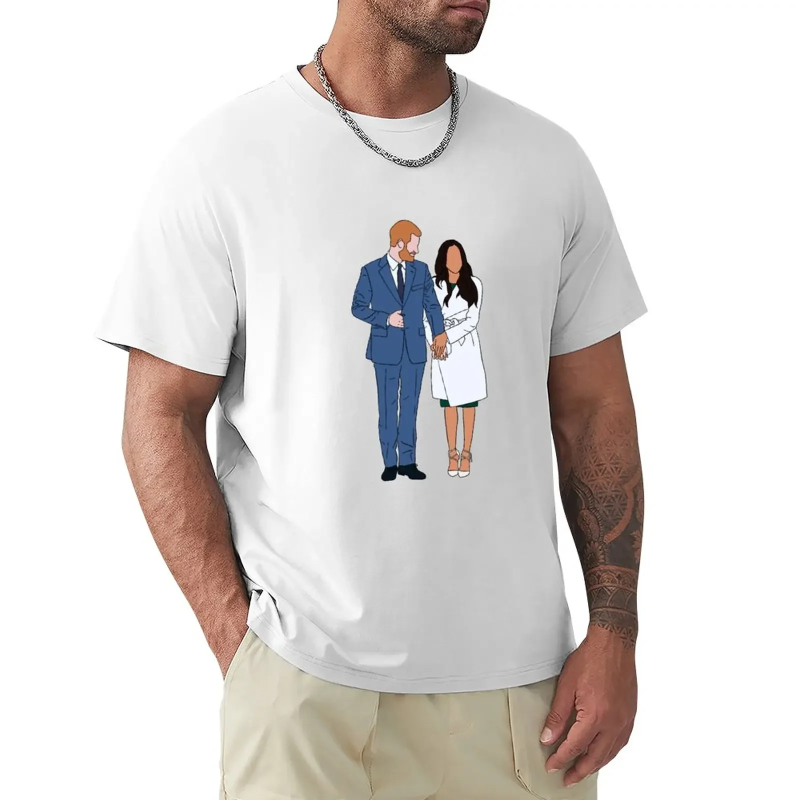 Royal Engagement-Camiseta de Harry & Meghan para hombre, camisa gráfica de diseñador para fanáticos del deporte