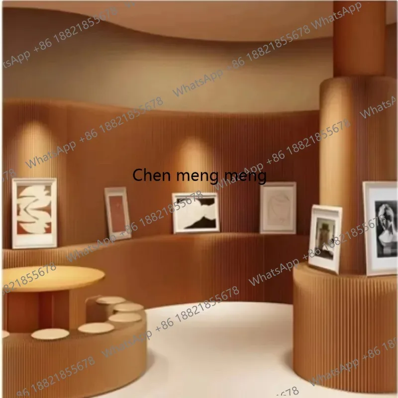 2M Height White Creative Home Decor Organ Paper Wall Screen Removable Folding Room Dividers Office Partition Baffle Fence