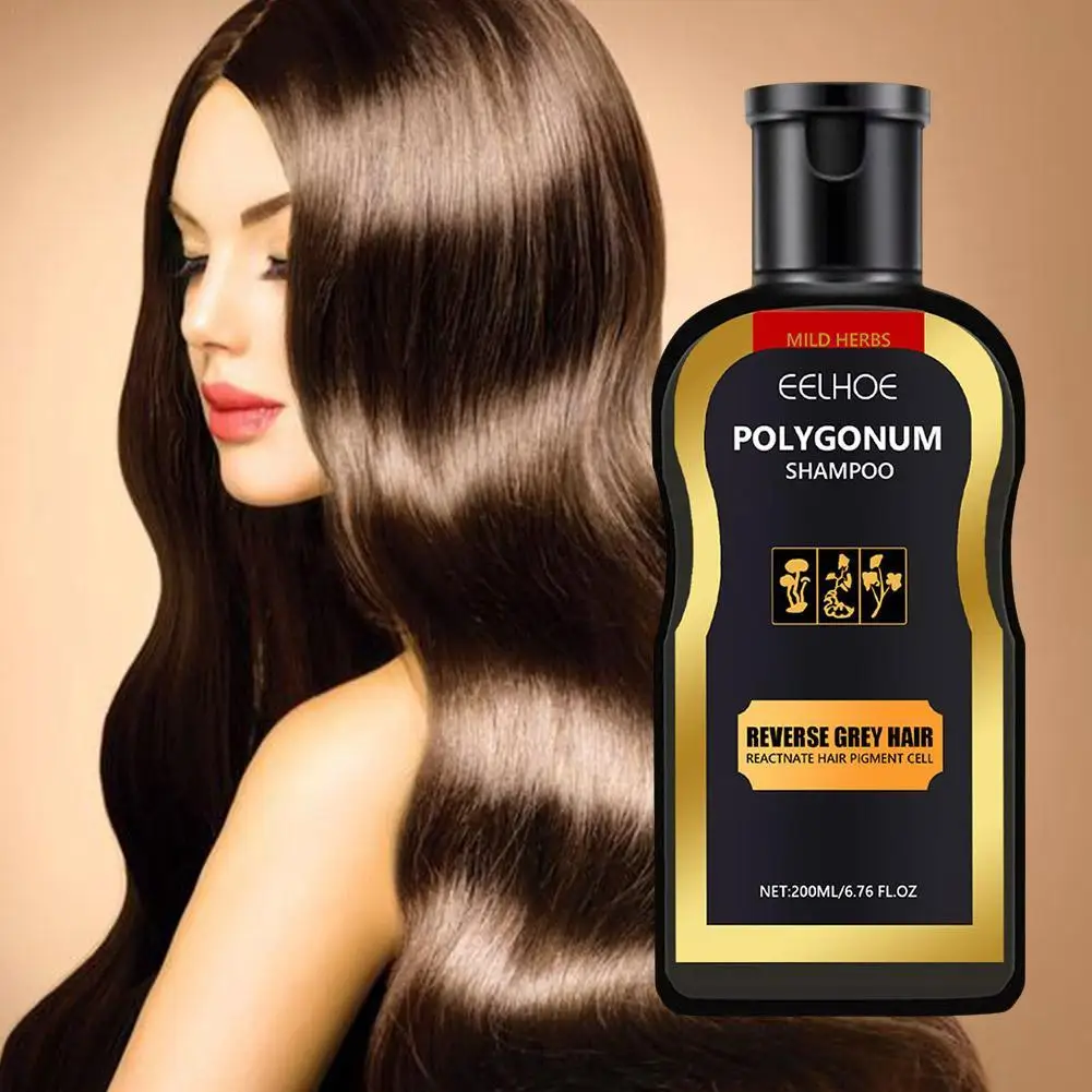 

EELHOE 200ml Black Hair Shampoo For Black Hair Shampoo Solid Hair Anti-Dandruff Dark Hair Solid Hair Shampoo For Women Men