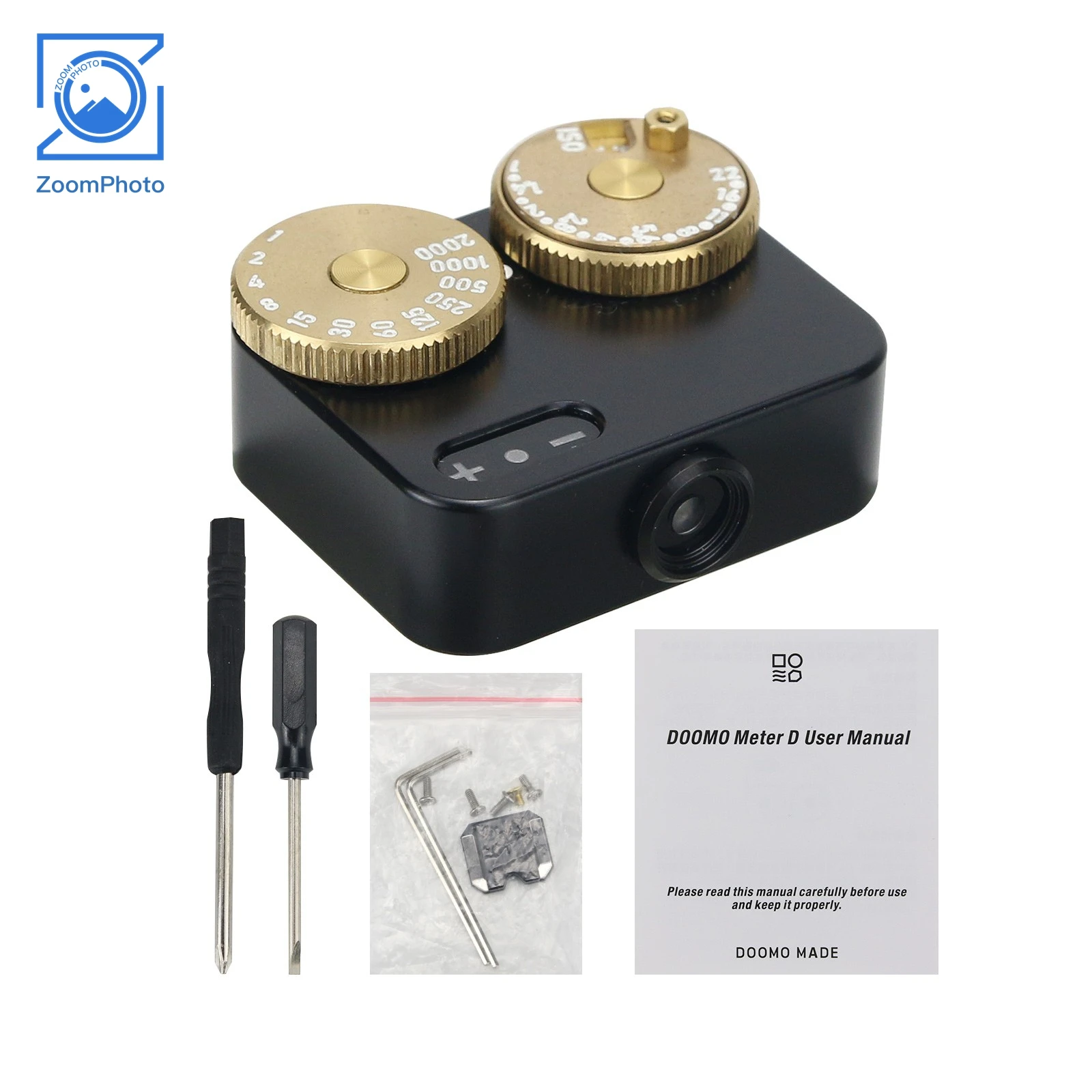 Camera Light Meter for DOOMO Meter D Brass-exposed Version High Accuracy Photographic Accessories Electronic Light Meter