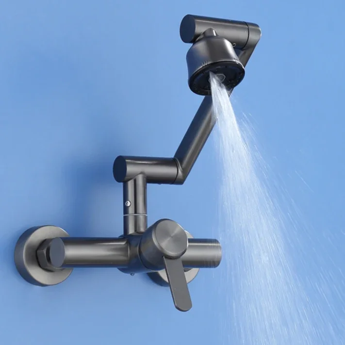 

4 Modes Stainless Steel Bathroom Faucets Washbasin Sink Faucet Single Handle Kitchen Faucets Wall Mounted Hot and Cold Mixer Tap