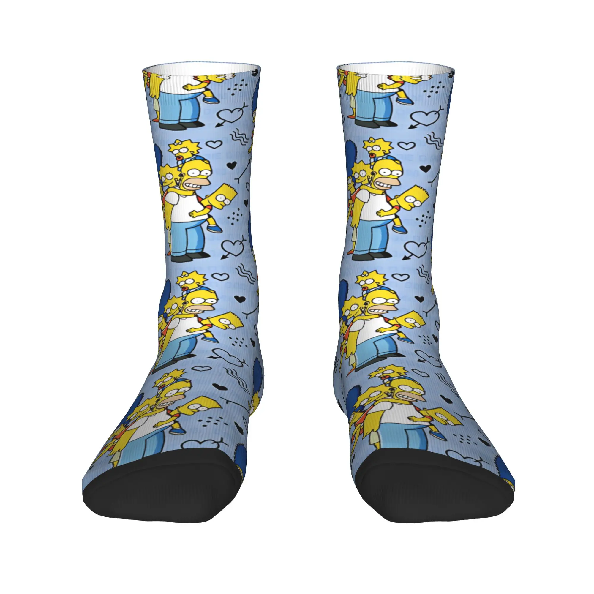 The S-simpsons  Socks  Fashion Stockings Autumn Anti-Slip Women Men Socks Quality Pattern Climbing Socks