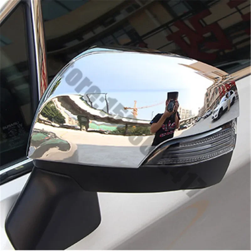 For Subaru XV 2018-2021 Car Accessories ABS Chrome Rearview Mirror Decoration Rearview Mirror Cover Trim Car Styling