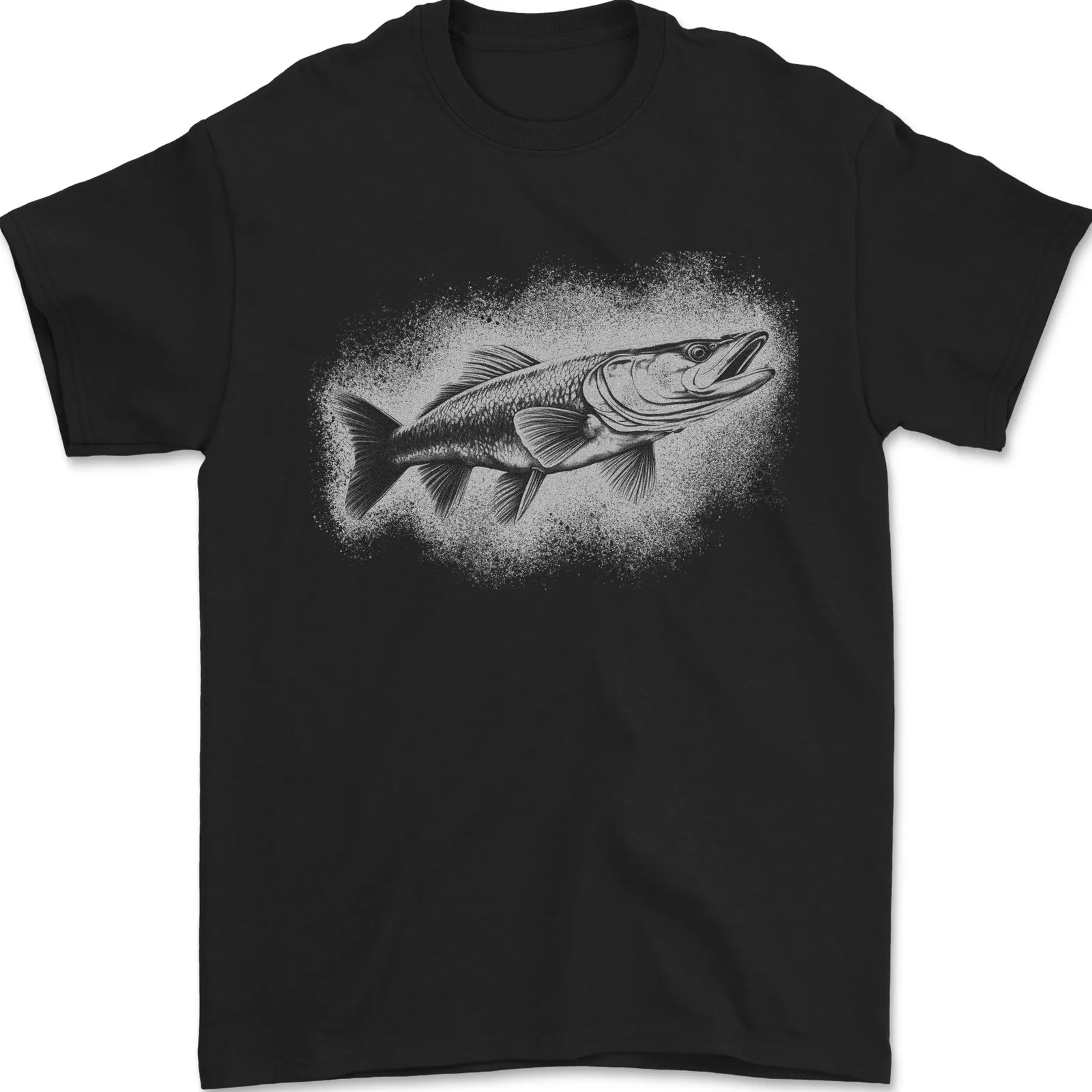 

Мужская футболка A Pike Fish Drawing Fishing Fisherman, 100% хлопок