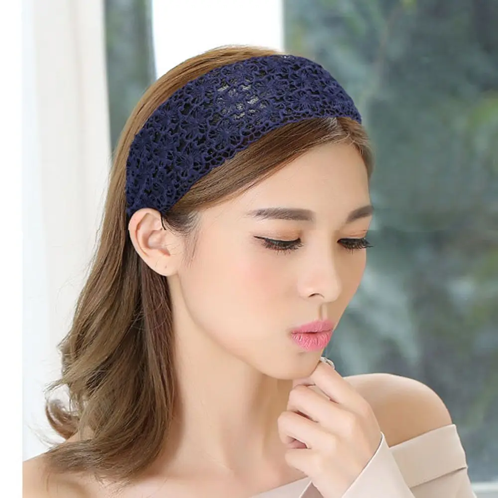 Headdress Broadside Girls Wide Side Makeup Wash Face Korean Style Headband Women Hairband Lace Hair Hoop Hair Accessories