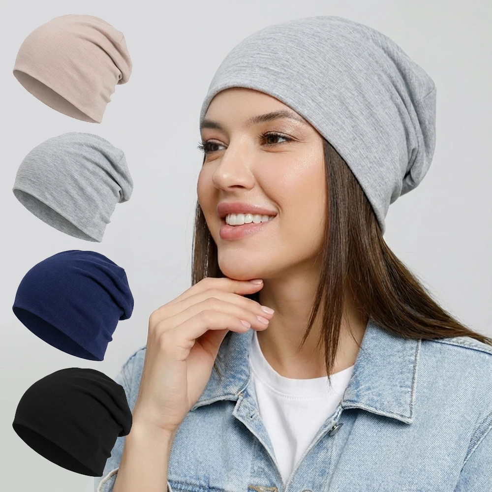 Männer Frauen Beanie Gestrickte Dehnbare Slouchy Cap Unisex Leichte Frühling Outdoor Sport Freizeitkleidung – Detail 1